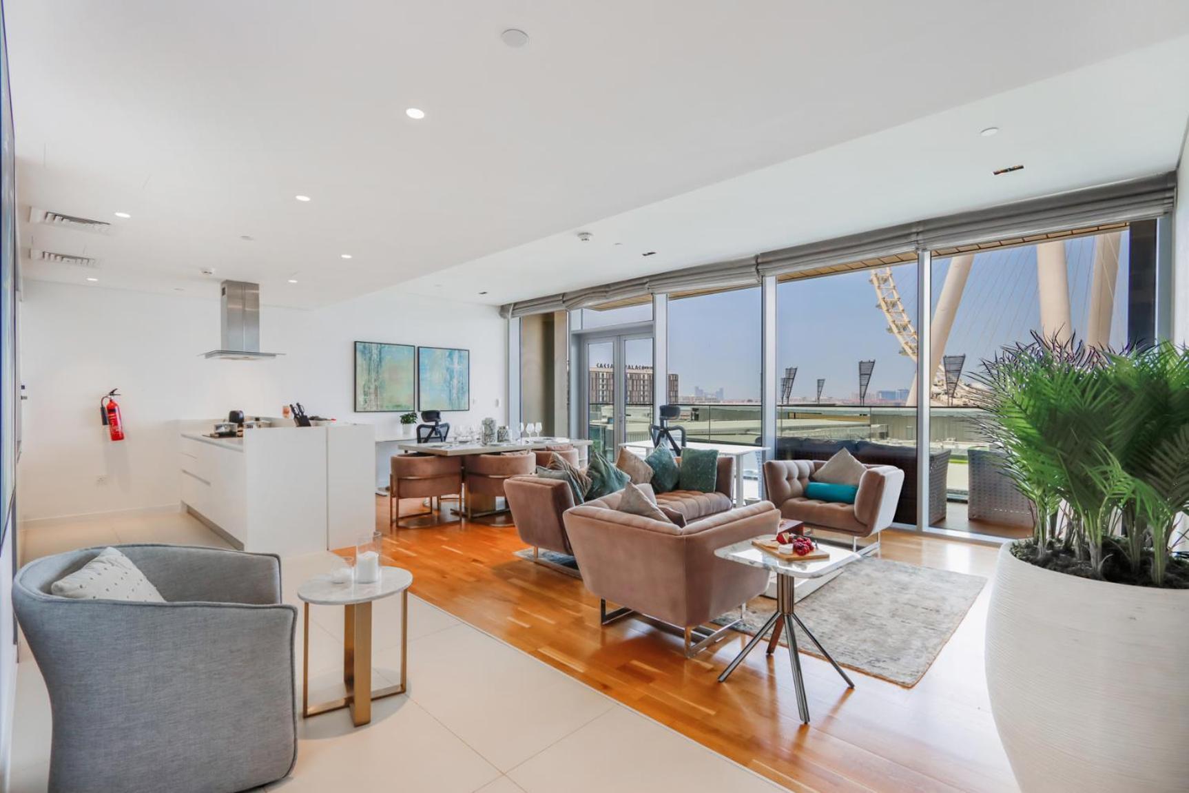 Apartment Livbnb-2br In Bluewaters With Ain View Dubai